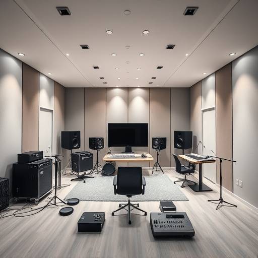 Oversiktsbilde av Lydhuset AS sitt studio